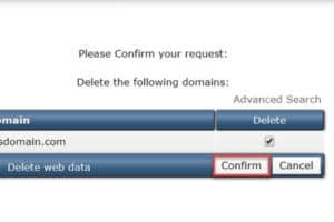 DirectAdmin วิธีการลบโดเมน