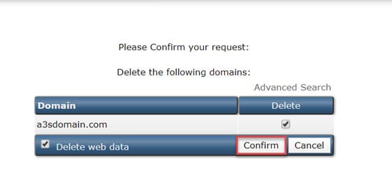 DirectAdmin วิธีการลบโดเมน