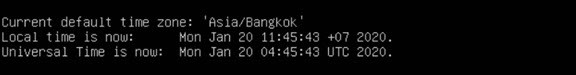 Ubuntu Server 18.04 LTS เปลี่ยน Timezone เป็น Asia/Bangkok