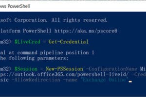 วิธี PowerShell เข้า Microsoft Exchange Online
