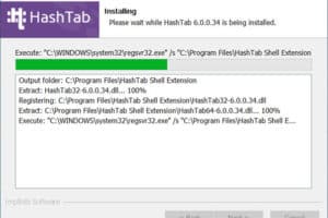 วิธีติดตั้งโปรแกรม HashTab