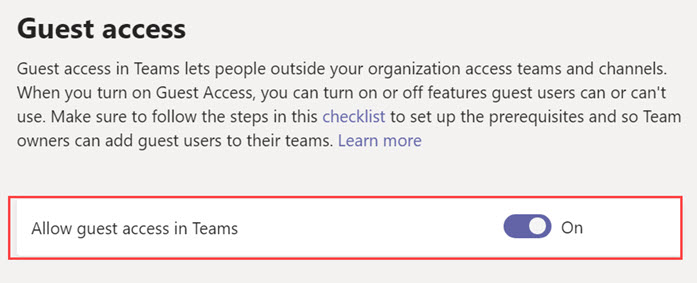 วิธีตั้งค่าให้ Guest เข้าร่วมกลุ่ม Microsoft Teams