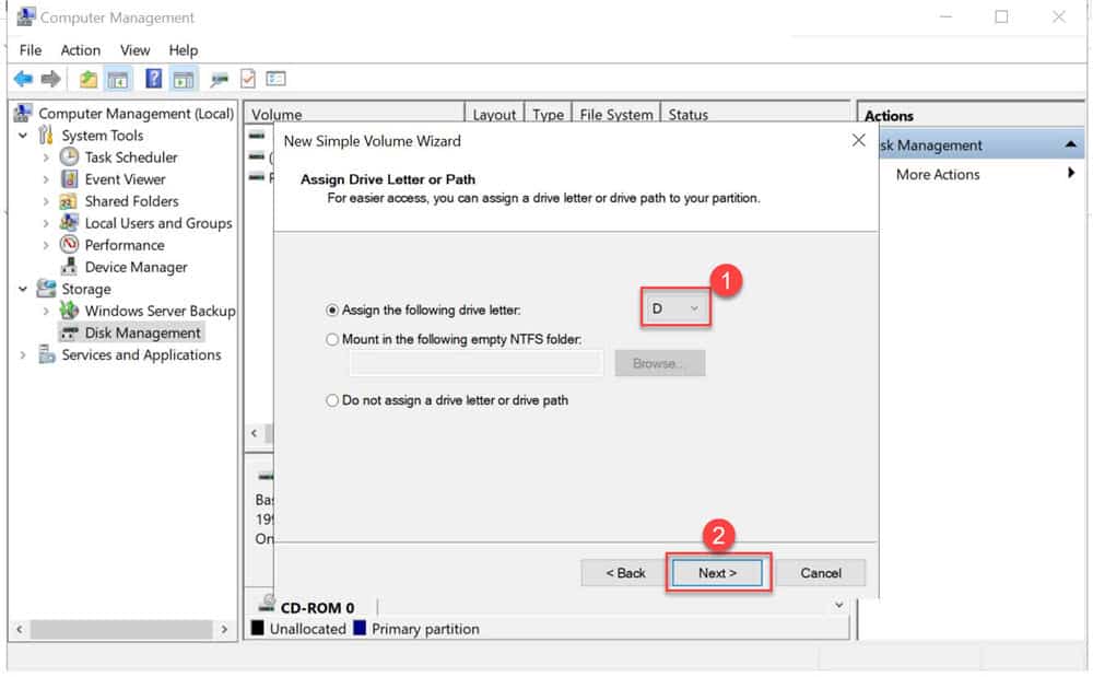 วิธีการสร้างไดร์ (Partition) ที่เป็น Offline ให้เป็น Online พร้อมใช้งาน สำหรับ Windows