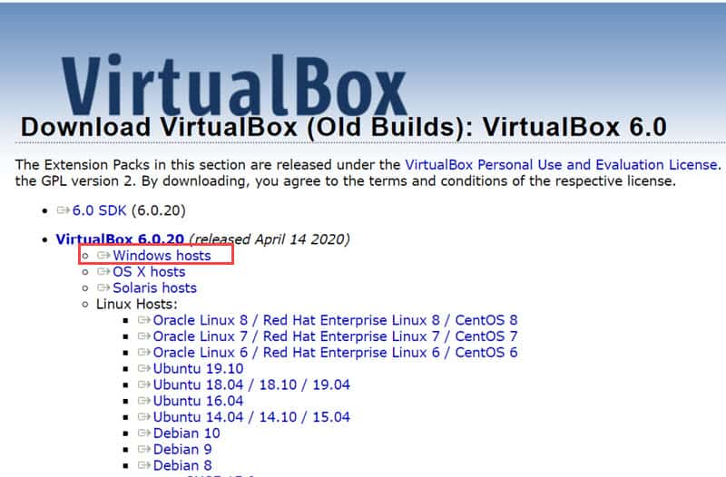 วิธีติดตั้ง Oracle VM VirtualBox 6.0 สำหรับ Windows