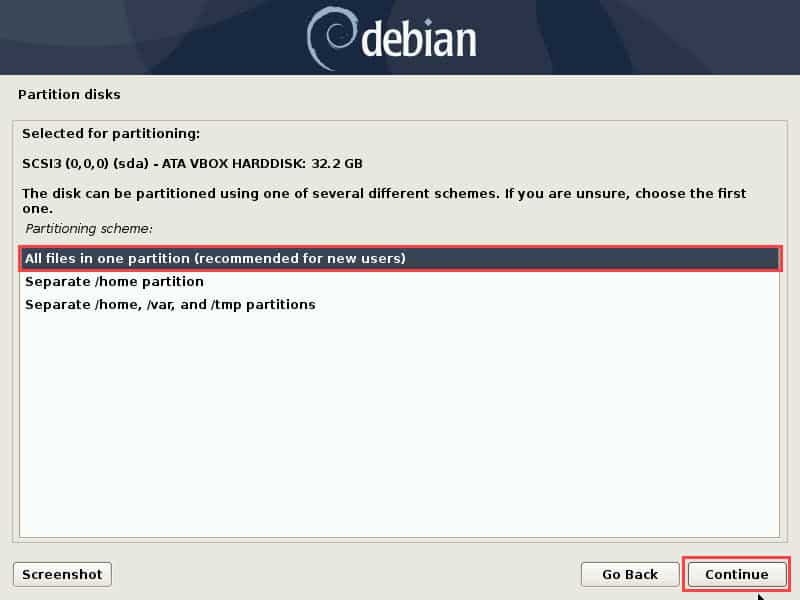 วิธีติดตั้ง Debian 10 แบบ Graphical install (GUI)