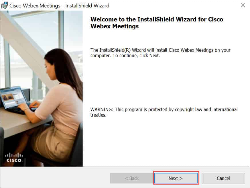 วิธีติดตั้งโปรแกรม Cisco Webex Meetings บน Windows