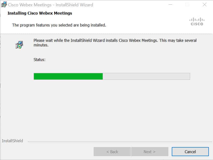 วิธีติดตั้งโปรแกรม Cisco Webex Meetings บน Windows