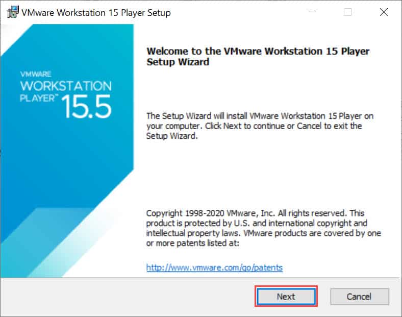 วิธีติดตั้ง VMware Workstation 15 Player