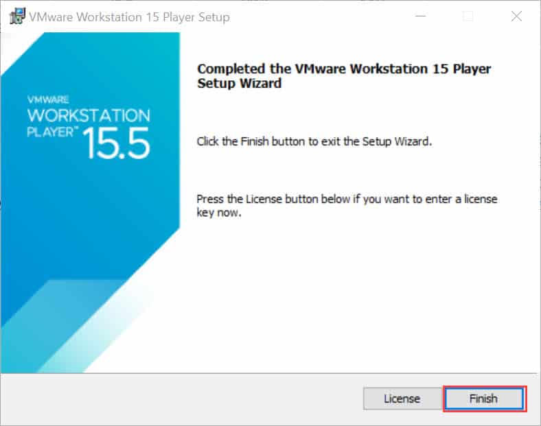 วิธีติดตั้ง VMware Workstation 15 Player