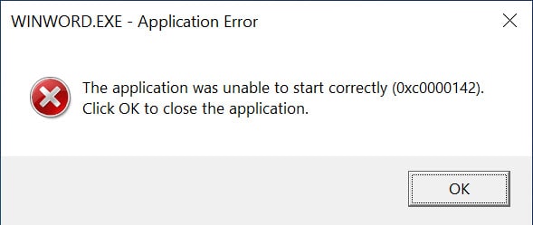 วิธีแก้ไข Microsoft 365 (Word, Excel, PowerPoint, Outlook) Application Error 0xc0000142