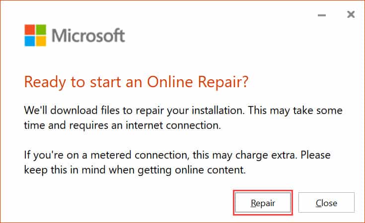 วิธีแก้ไข Microsoft 365 (Word, Excel, PowerPoint, Outlook) Application Error 0xc0000142