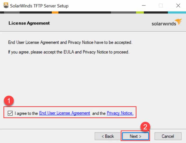 วิธีติดตั้ง SolarWinds TFTP Server 