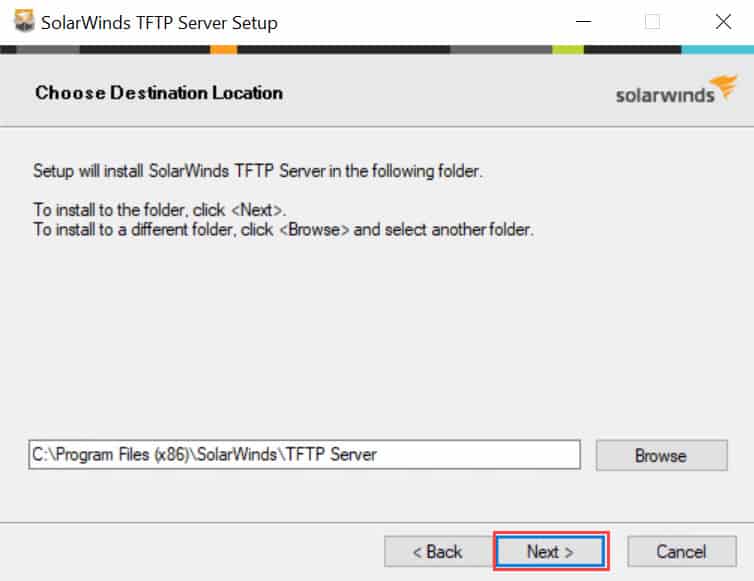 วิธีติดตั้ง SolarWinds TFTP Server 