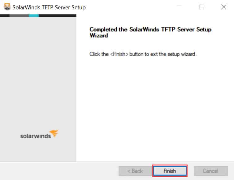 วิธีติดตั้ง SolarWinds TFTP Server 