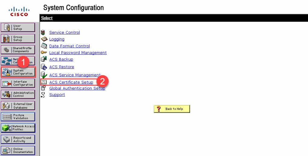 วิธีติดตั้ง ACS Certificate แบบ Self-Signed Certificate สำหรับ Cisco Secure ACS v4.2