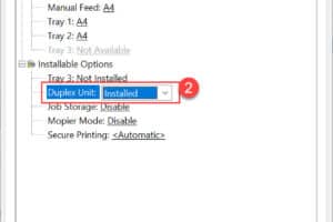 วิธีแก้ไขเครื่องปริ้นไม่สามารถปริ้น หน้า-หลังได้ (Duplex) แบบอัตโนมัติได้