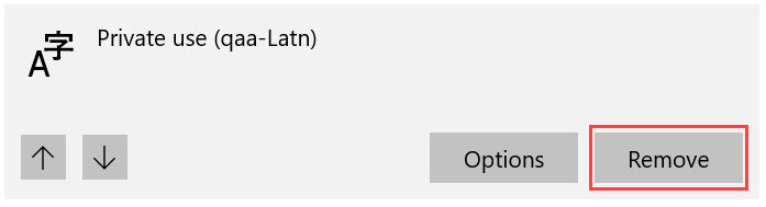 วิธีลบภาษา QAA(qaa-Latn) และ  QAB (qab-Latn) ออกจาก Keyboard