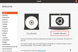 วิธีติดตั้ง Ubuntu Desktop 20.04 LTS