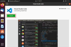 วิธีติดตั้ง Visual Studio Code บน Ubuntu Desktop 20.04 LTS