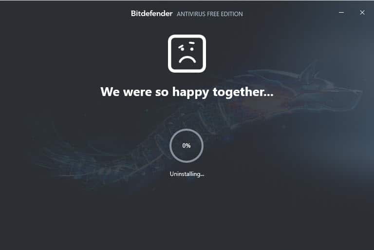 วิธีถอนการติดตั้ง Bitdefender Antivirus Free Edition