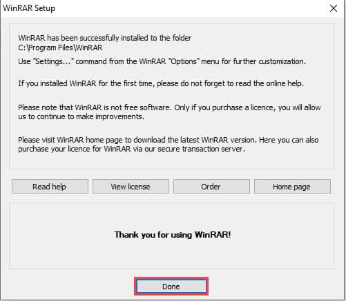 วิธีติดตั้งโปรแกรม WinRAR