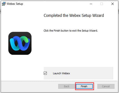 วิธีติดตั้งโปรแกรม Webex by Cisco บน Windows