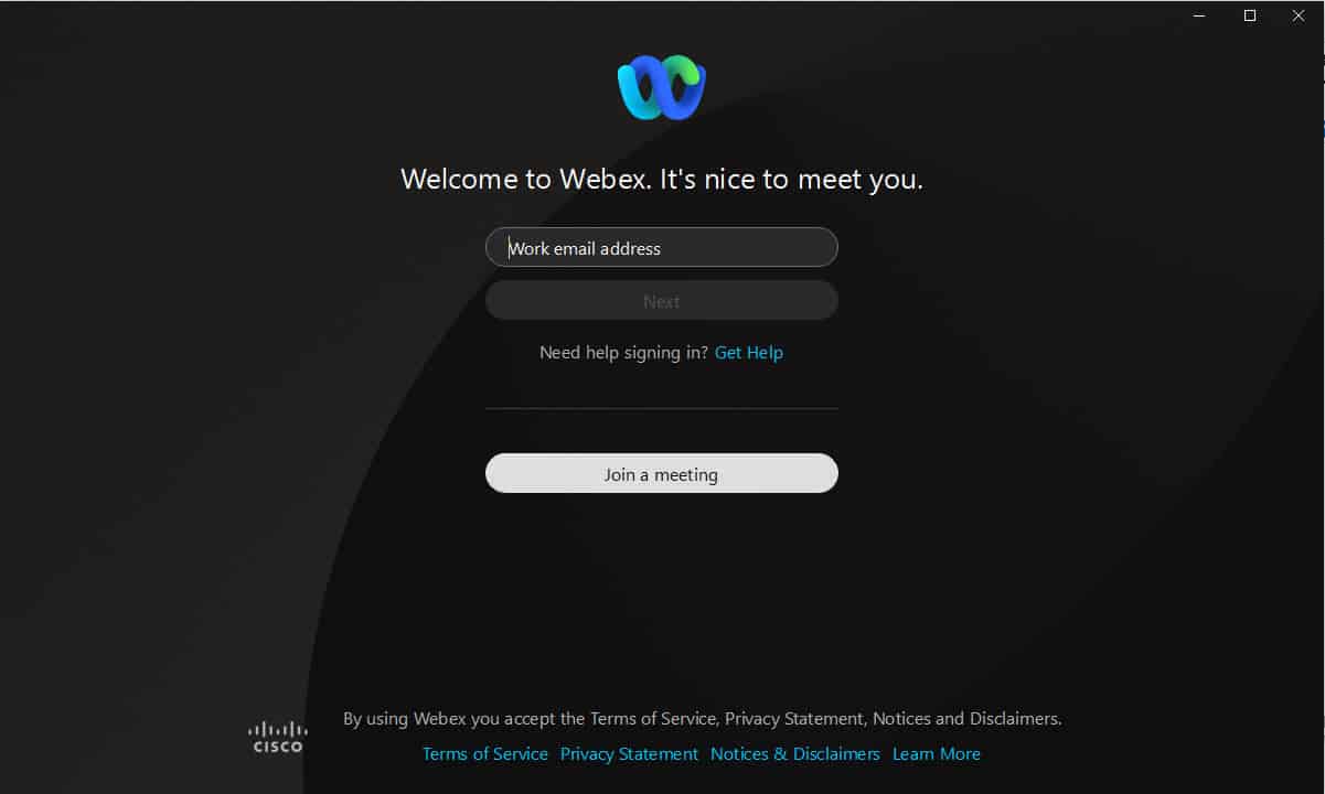 วิธีติดตั้งโปรแกรม Webex by Cisco บน Windows