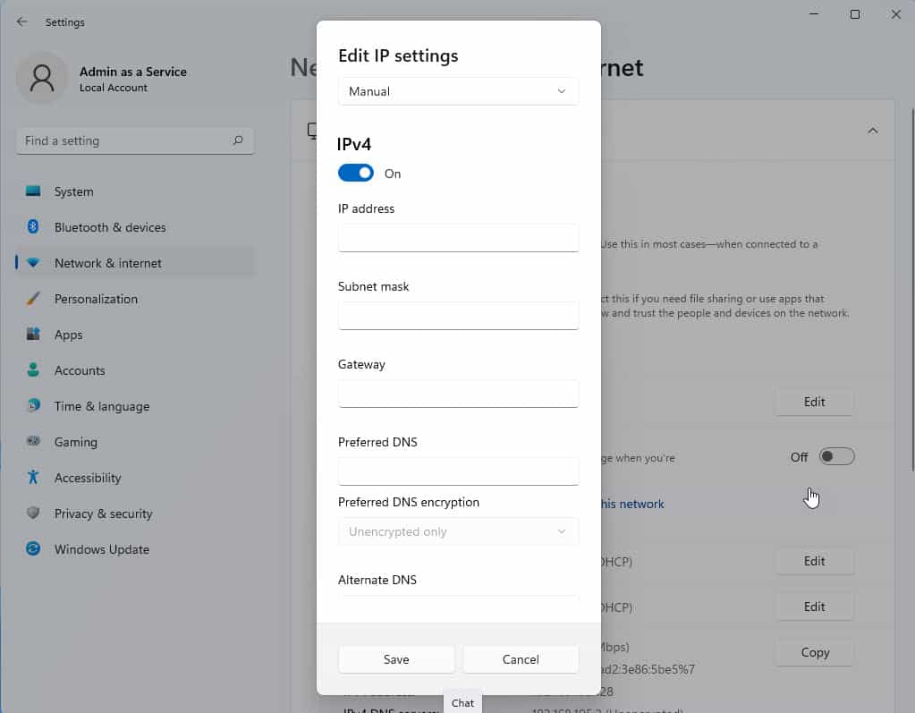 manual ip assignment windows 11