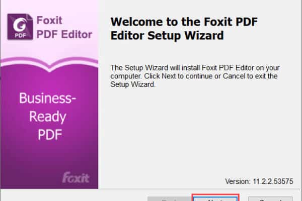 วิธีติดตั้งโปรแกรม Foxit PDF Editor 11