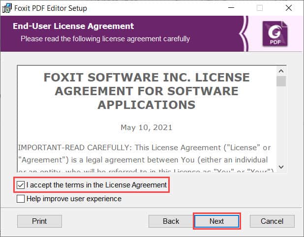 วิธีติดตั้งโปรแกรม Foxit PDF Editor 11