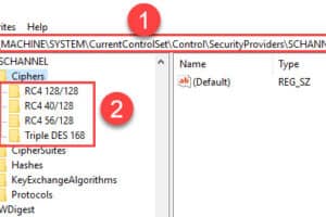 วิธีการแก้ไข SSL Medium Strength Cipher Suites Supported (SWEET32) สำหรับ Windows