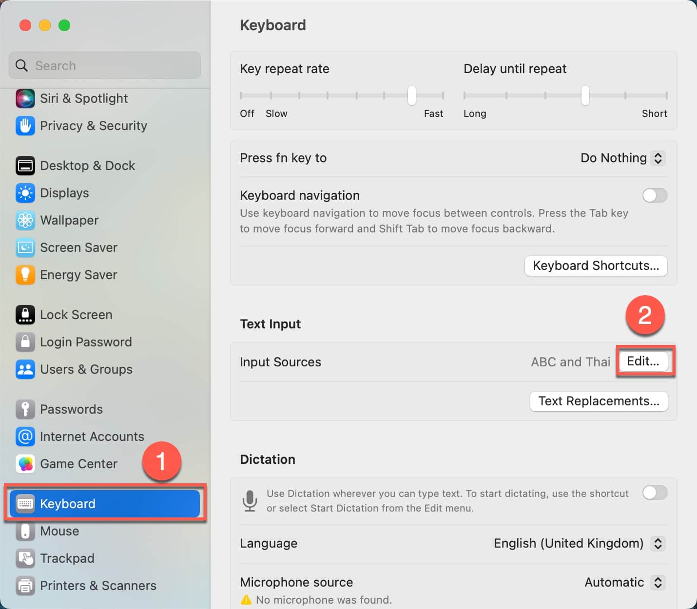 macOS ตั้งค่าปุ่มเปลี่ยนภาษาไทย+อังกฤษ โดยใช้ปุ่ม Caps Lock