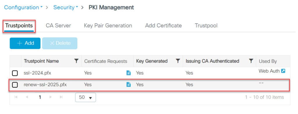 วิธีเปลี่ยน SSL Web Auth ใน Cisco Catalyst 9800-CL Wireless Controller